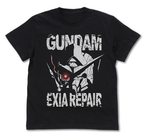 ガンダムエクシアリペアヘッドTシャツ/BLACK-XL - 公式商品画像 | AniSmile