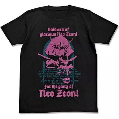 ガンダム ハマーン・カーンTシャツ/BLACK-S - 公式商品画像 | AniSmile
