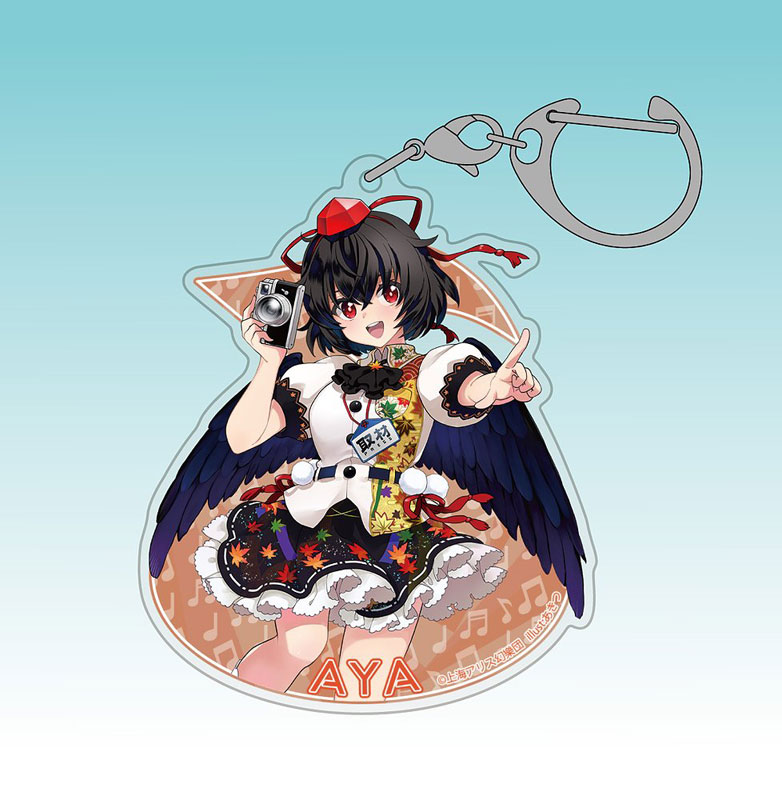 東方Project 射命丸文 アクリルマルチキーホルダー LIVEステージVer.illust:あきつ 画像 2 | AniSmile