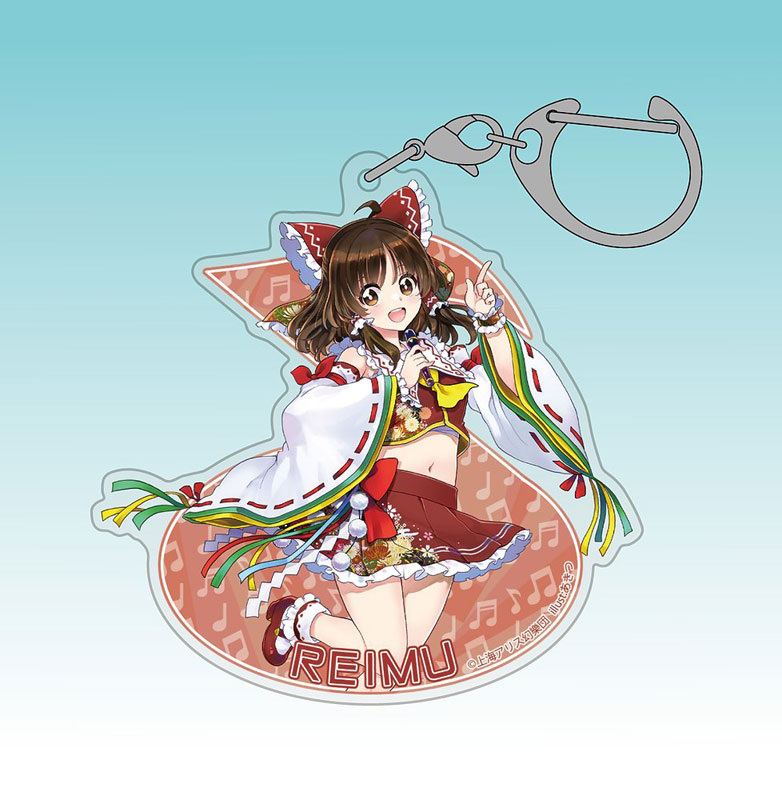 東方Project 博麗霊夢 アクリルマルチキーホルダー LIVEステージVer. illust:あきつ 画像 2 | AniSmile