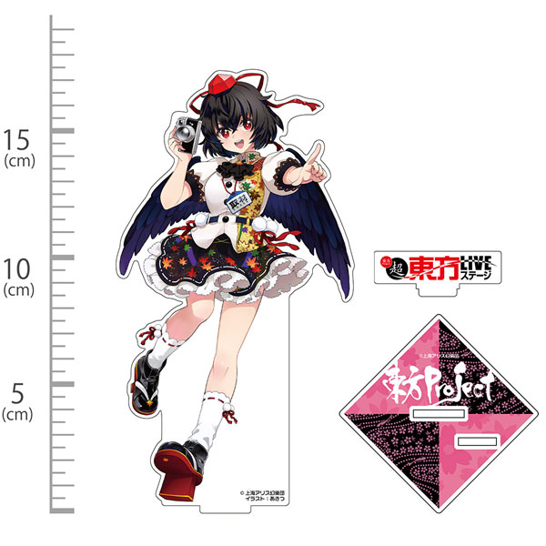 東方Project 射命丸文 アクリルフィギュア LIVEステージVer. illust:あきつ - 公式商品画像 | AniSmile
