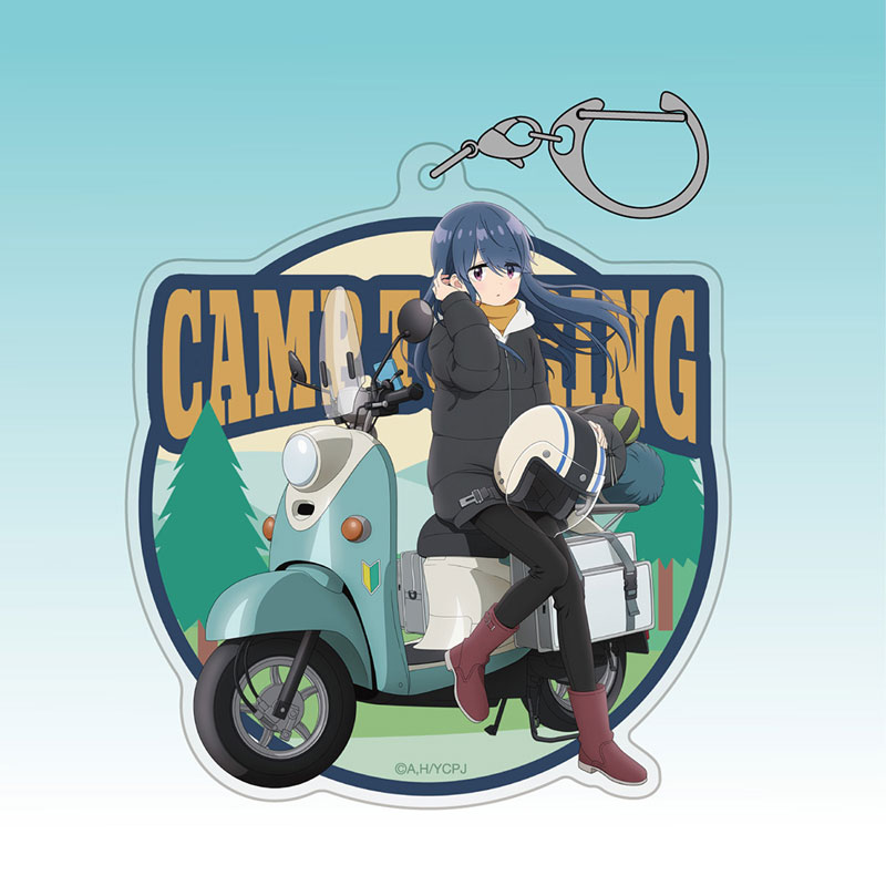 ゆるキャン△ SEASON3 描き下ろし 志摩リン アクリルマルチキーホルダー バイクでひといきVer. Image 2 | AniSmile