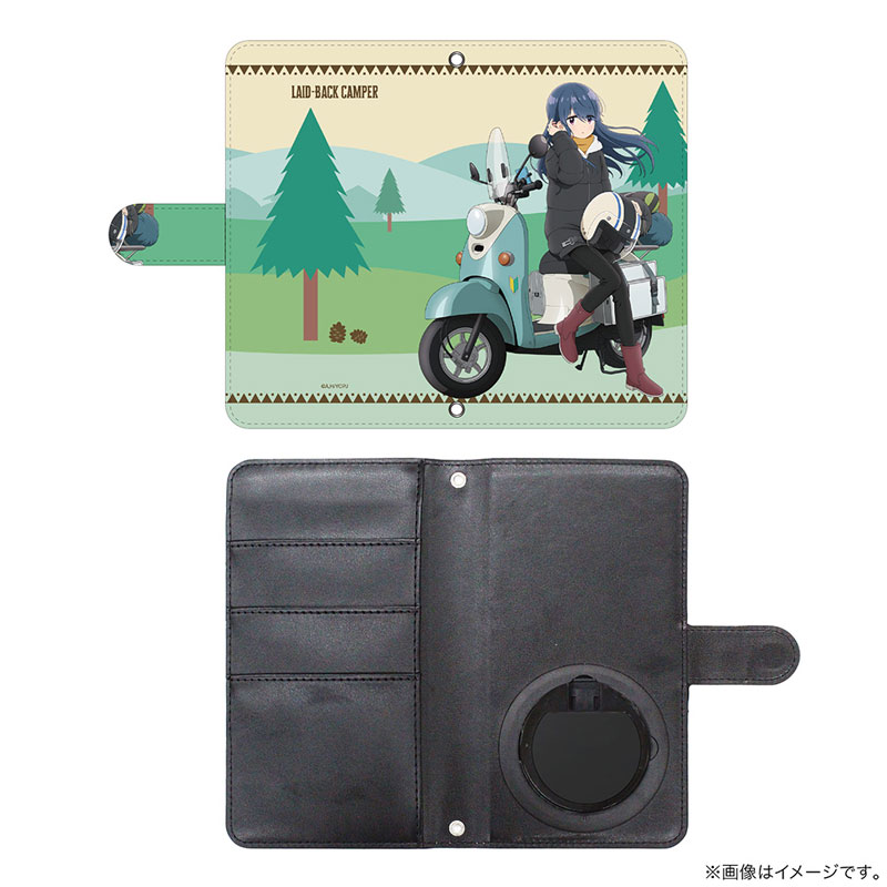 ゆるキャン△ SEASON3 描き下ろし 志摩リン 手帳型スマホケースL 画像 2 | AniSmile