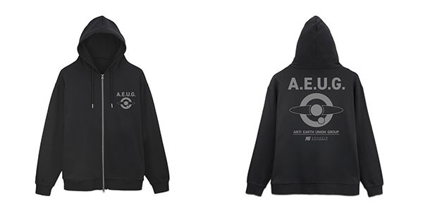 機動戦士Zガンダム エゥーゴ ジップパーカー/BLACK-XL - 官方商品图片 | AniSmile