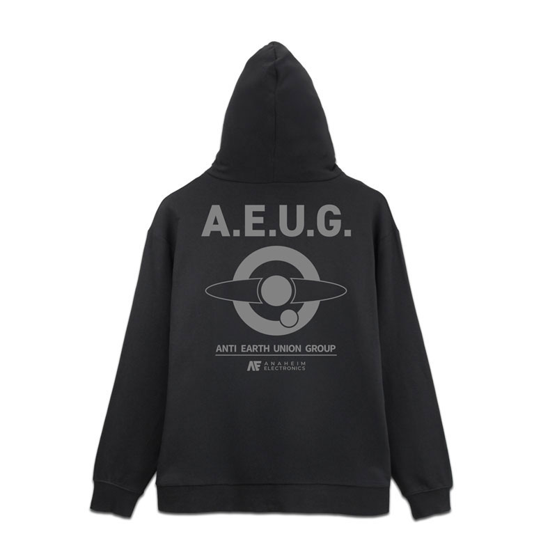 機動戦士Zガンダム エゥーゴ ジップパーカー/BLACK-XL 图片 3 | AniSmile
