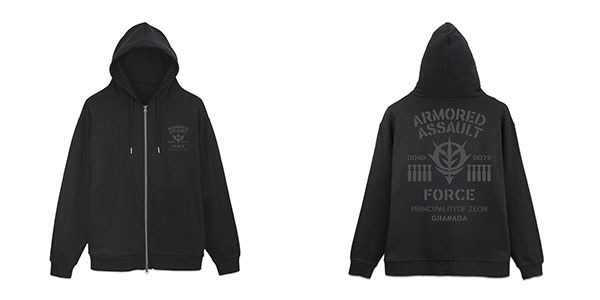 機動戦士ガンダム ジオン公国突撃機動軍ジップパーカー/BLACK-XL - 公式商品画像 | AniSmile