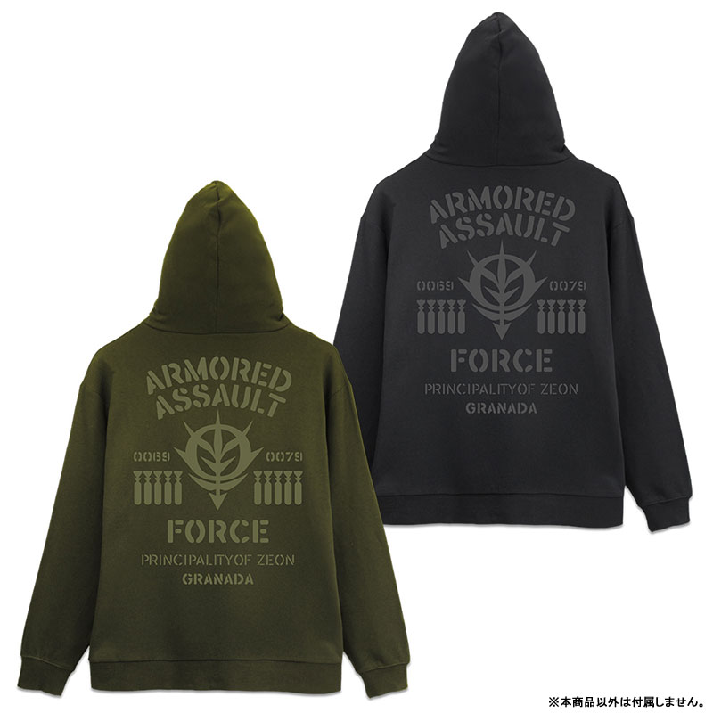 機動戦士ガンダム ジオン公国突撃機動軍ジップパーカー/BLACK-M 画像 2 | AniSmile