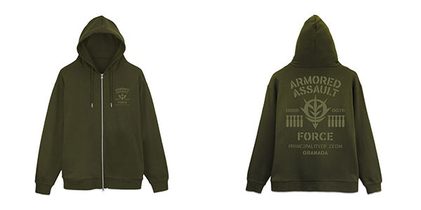 機動戦士ガンダム ジオン公国突撃機動軍ジップパーカー/MOSS-L - 公式商品画像 | AniSmile