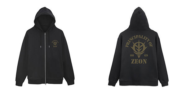 機動戦士ガンダム ジオン公国軍ジップパーカーVer3.0/BLACK-XL - 公式商品画像 | AniSmile