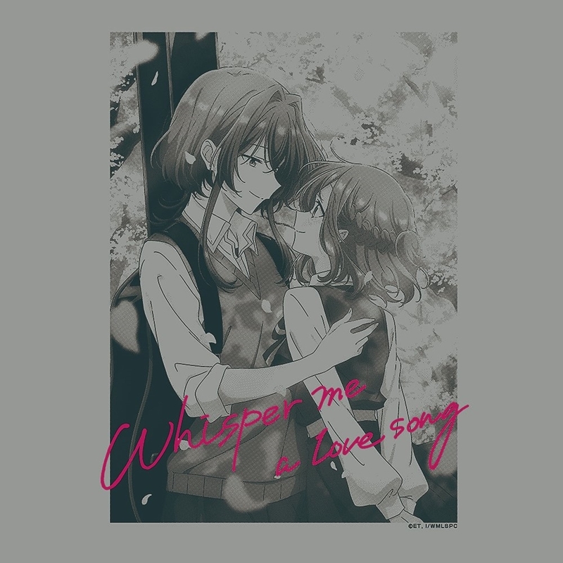 ささやくように恋を唄う ひまり&依Tシャツ/MIXGRAY-L 画像 2 | AniSmile