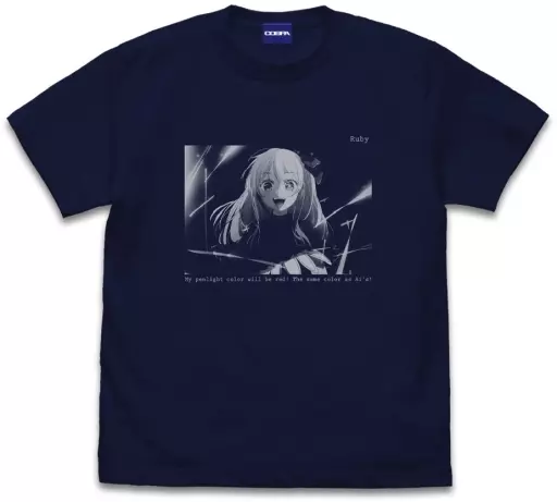 【推しの子】 ルビーフォトグラフィックTシャツ/NAVY-L - 公式商品画像 | AniSmile