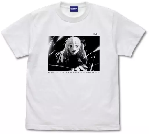 【推しの子】 ルビーフォトグラフィックTシャツ/WHITE-L - 公式商品画像 | AniSmile