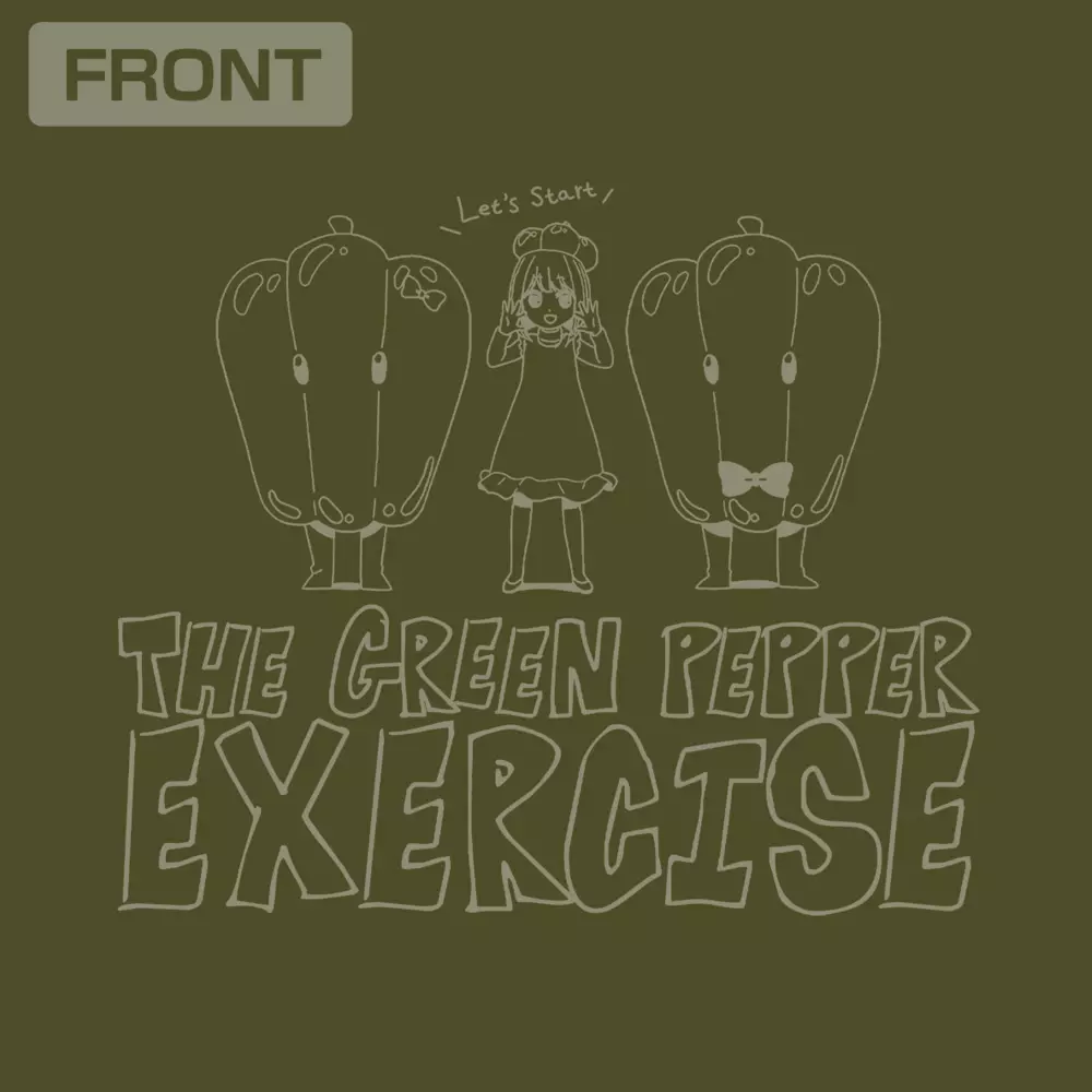 【推しの子】 ピーマン体操Tシャツ/MOSS-M 画像 2 | AniSmile