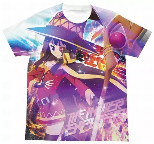 この素晴らしい世界に祝福を! めぐみんフルグラフィックTシャツ/WHITE-M - 公式商品画像 | AniSmile