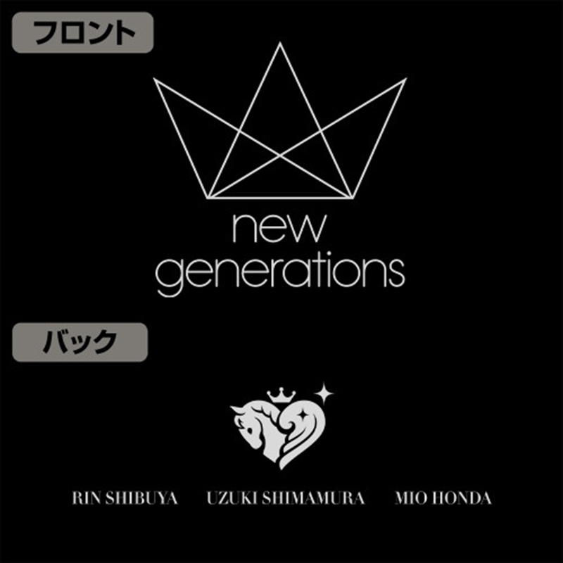 アイドルマスター シンデレラガールズ newgenerationsロゴドライTシャツ/BLACK-S 画像 4 | AniSmile