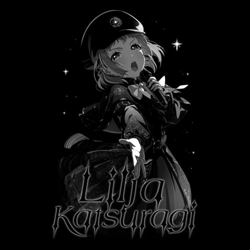 学園アイドルマスター 【極光】葛城リーリヤTシャツ/BLACK-S 画像 2 | AniSmile