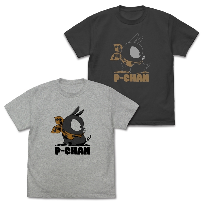 らんま1/2 ピッグのPちゃんTシャツ/SUMI-XL - 公式商品画像 | AniSmile