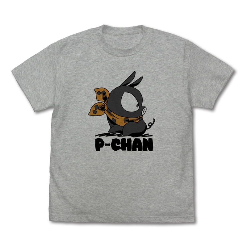 らんま1/2 ピッグのPちゃんTシャツ/MIXGRAY-S 画像 2 | AniSmile