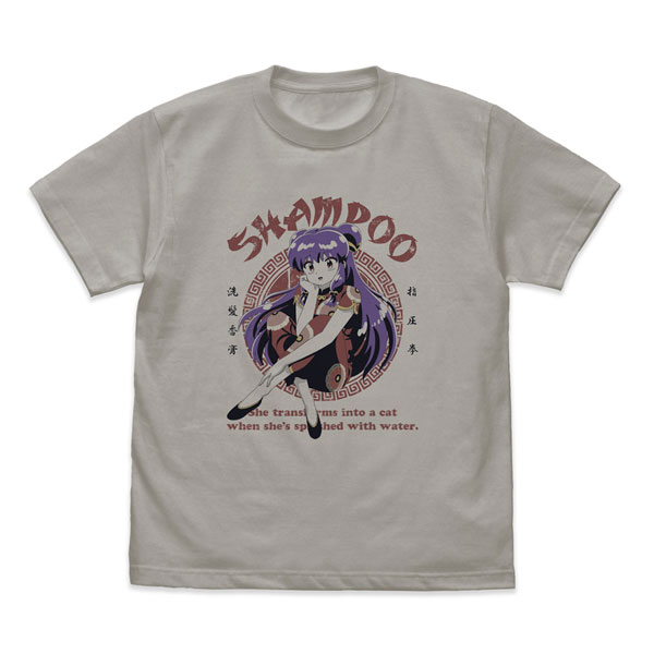 らんま1/2 シャンプーTシャツ/LIGHTGRAY-M - 公式商品画像 | AniSmile