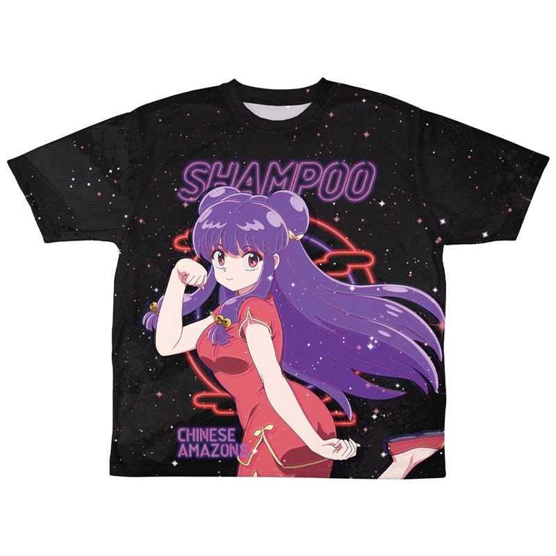 らんま1/2 シャンプー両面フルグラフィックTシャツネオンサインVer./XL 图片 2 | AniSmile