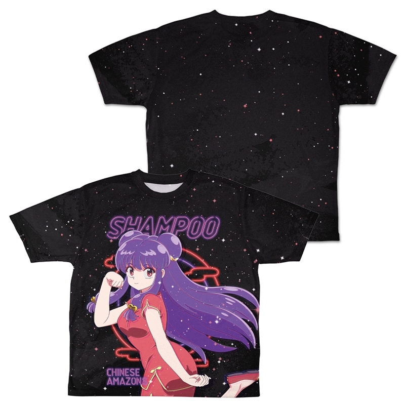 らんま1/2 シャンプー両面フルグラフィックTシャツネオンサインVer./M - AniSmile