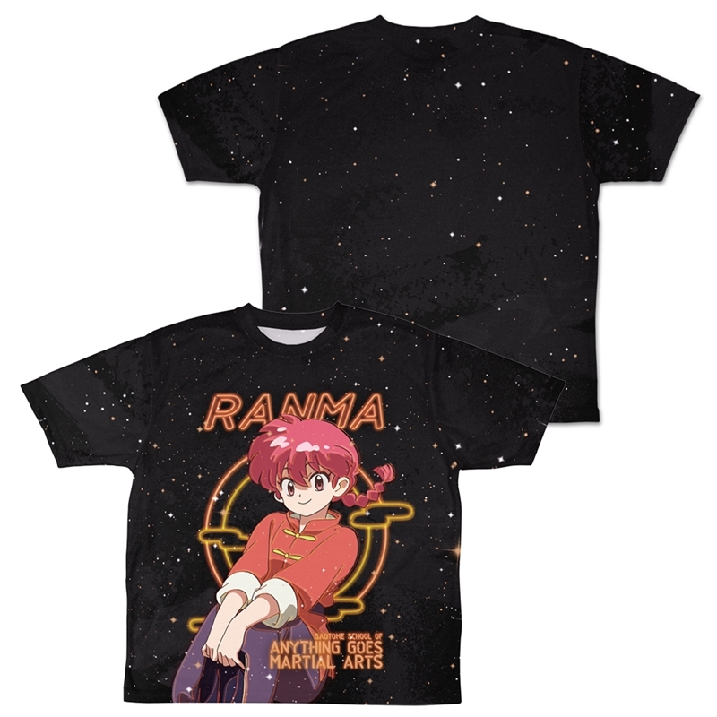 らんま1/2 らんま両面フルグラフィックTシャツネオンサインVer./M - AniSmile
