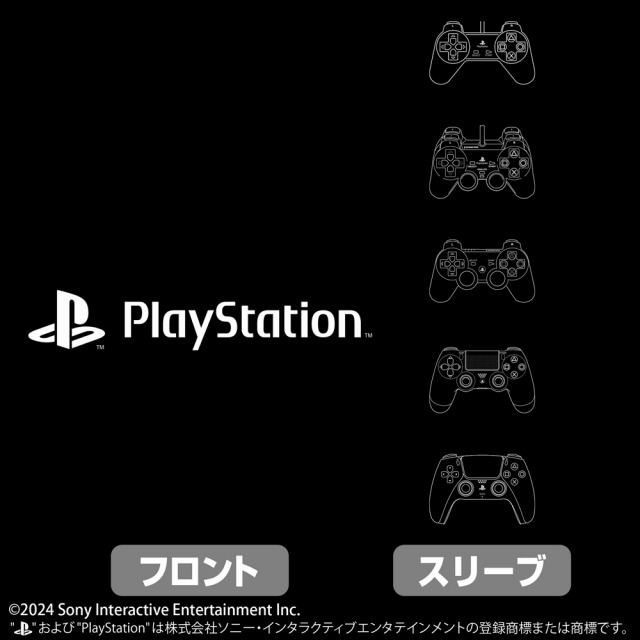 プレイステーション 袖リブロングスリーブTシャツPlayStationControllerLine-ups/BLACK-XL 画像 2 | AniSmile