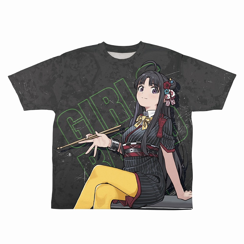 ガールズバンドクライ 描き下ろし安和すばる両面フルグラフィックTシャツアー写Ver./M 图片 2 | AniSmile