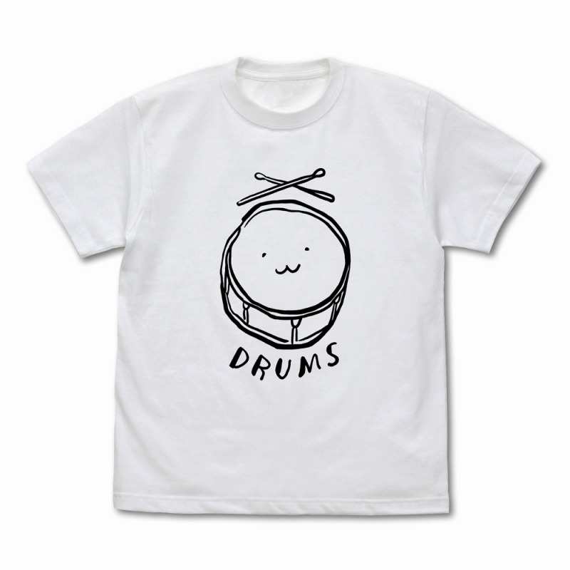 ガールズバンドクライ 安和すばるの「DRUMS」Tシャツ/WHITE-S 画像 2 | AniSmile