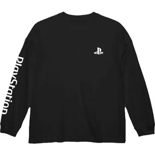 プレイステーション ビッグシルエットロングスリーブTシャツforPlayStation/BLACK-XL - 公式商品画像 | AniSmile