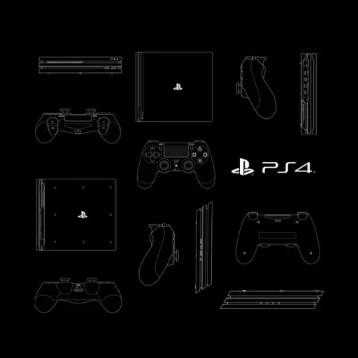 プレイステーション TシャツforPlayStation™4/BLACK-M 画像 2 | AniSmile