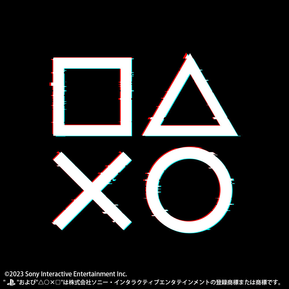 プレイステーション TシャツforPlayStationShapesLogoGlichver./BLACK-S 画像 2 | AniSmile