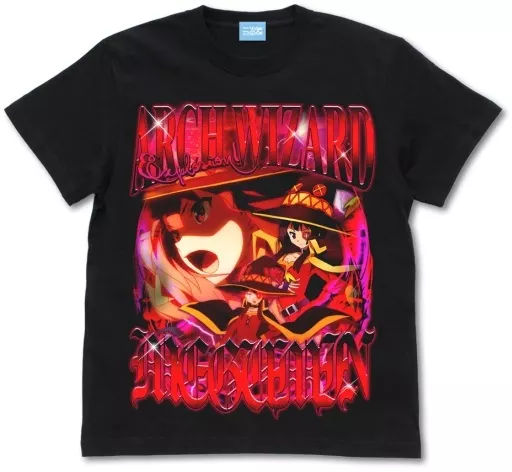 この素晴らしい世界に祝福を! めぐみんフルカラーTシャツ/BLACK-M - 公式商品画像 | AniSmile