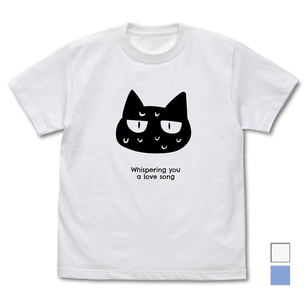 ささやくように恋を唄うネコTシャツ/WHITE-S - AniSmile
