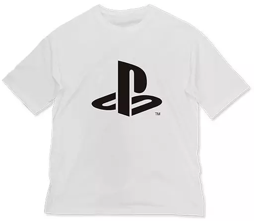 プレイステーション ビッグシルエットTシャツPlayStation/WHITE-XL - 公式商品画像 | AniSmile