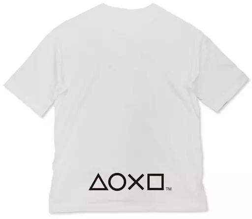 プレイステーション ビッグシルエットTシャツPlayStation/WHITE-L 画像 2 | AniSmile