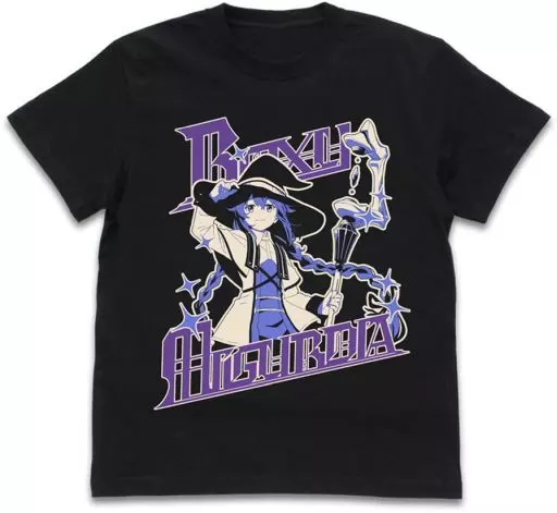 無職転生 ~異世界行ったら本気だす~ ロキシー・ミグルディアTシャツ/BLACK-M - 公式商品画像 | AniSmile