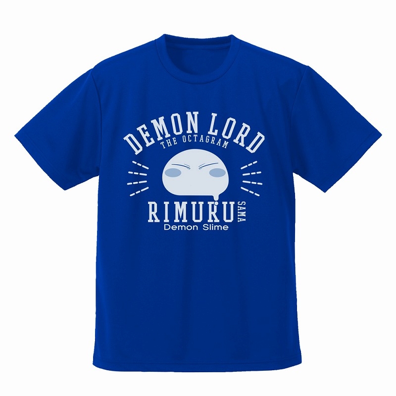 転生したらスライムだった件 リムル様カレッジドライTシャツ/BLUE-M - 公式商品画像 | AniSmile