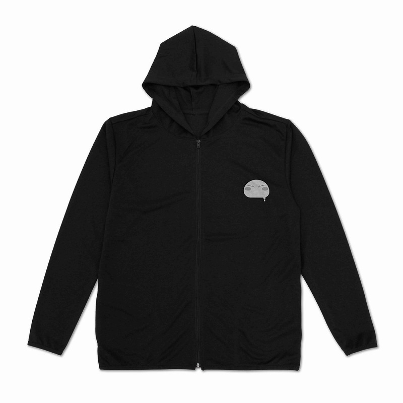 転生したらスライムだった件 リムル様カレッジ 薄手ドライパーカー/BLACK-XL Image 2 | AniSmile
