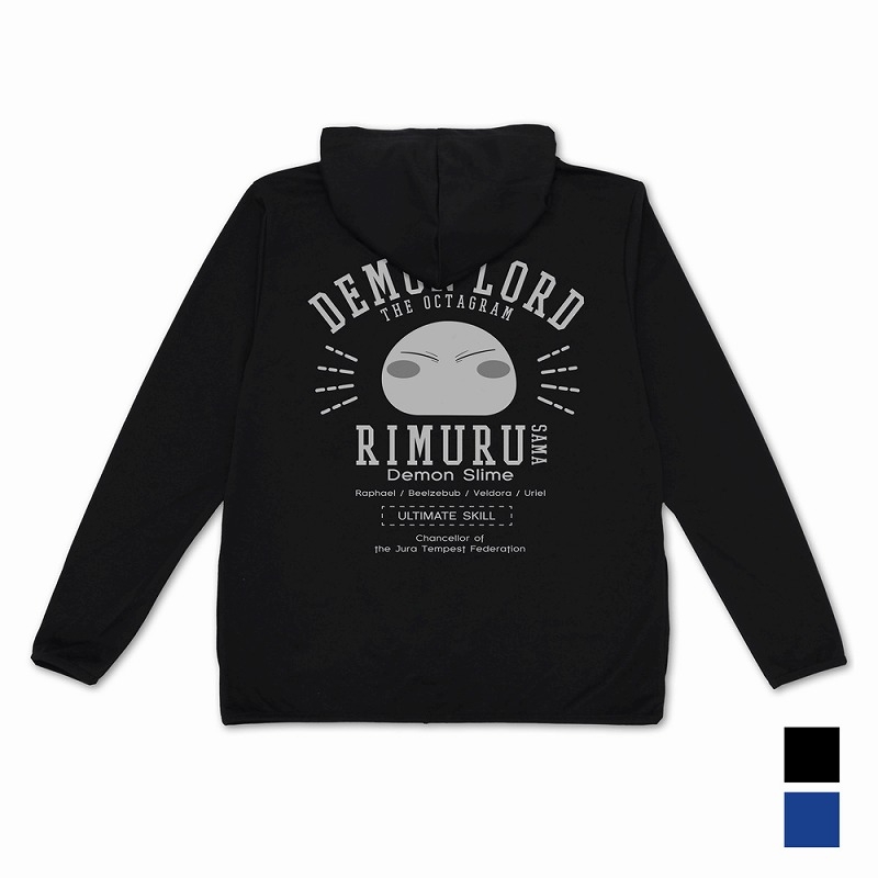 転生したらスライムだった件 リムル様カレッジ 薄手ドライパーカー/BLACK-L - AniSmile