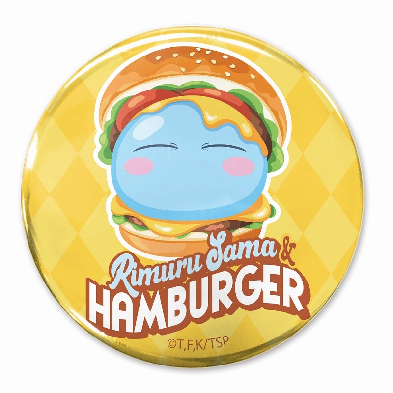 転生したらスライムだった件 ハンバーガーに挟まれたリムル様 65mm缶バッジ - AniSmile