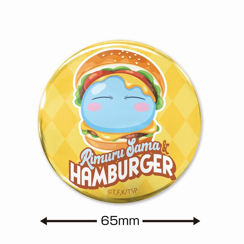 転生したらスライムだった件 ハンバーガーに挟まれたリムル様 65mm缶バッジ 画像 2 | AniSmile