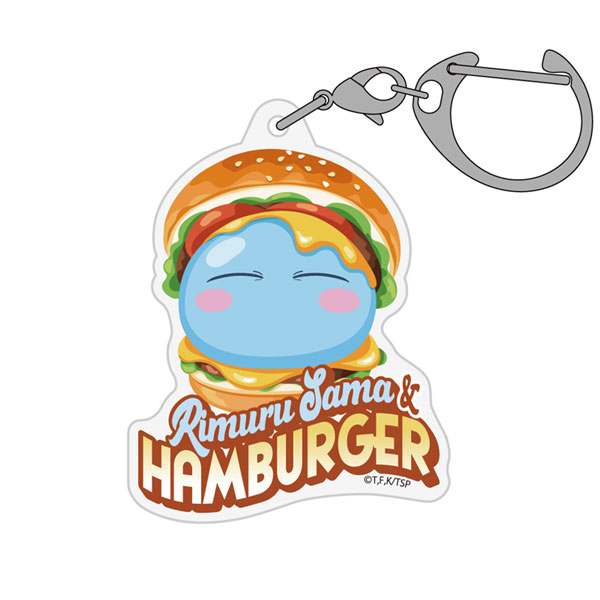 転生したらスライムだった件 ハンバーガーに挟まれたリムル様アクリルマルチキーホルダー - AniSmile