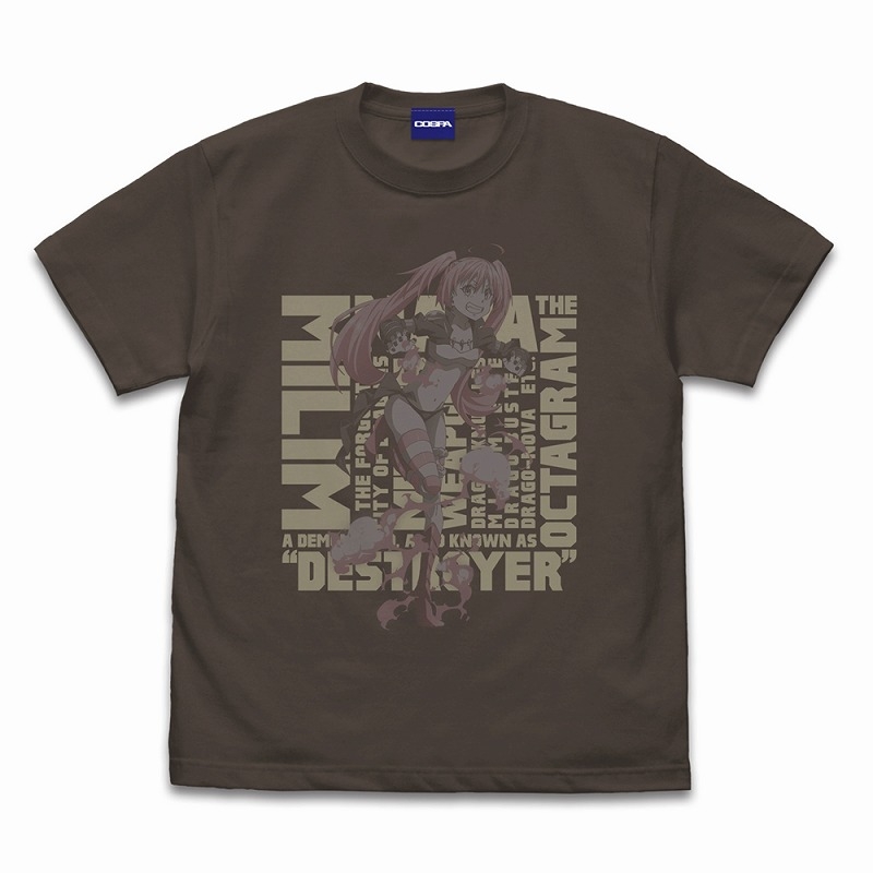 転生したらスライムだった件 ミリム・ナーヴァ スクエア Tシャツ/CHARCOAL-XL - AniSmile