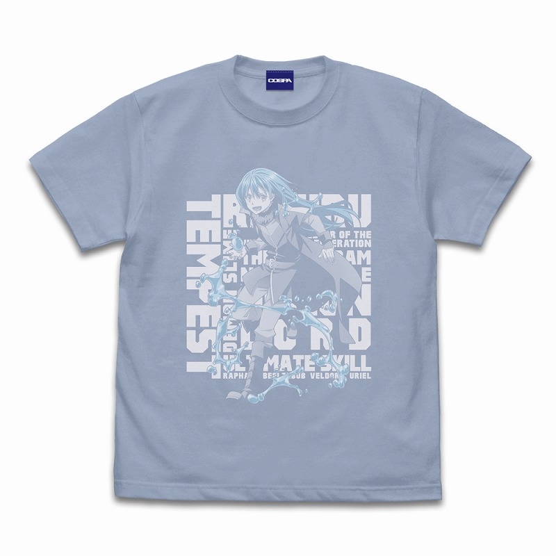 転生したらスライムだった件 リムル=テンペスト スクエア Tシャツ/ACID BLUE-M - official product image | AniSmile