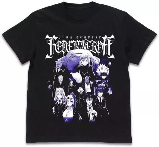 転生したらスライムだった件 魔国連邦 Tシャツ/BLACK-L - official product image | AniSmile