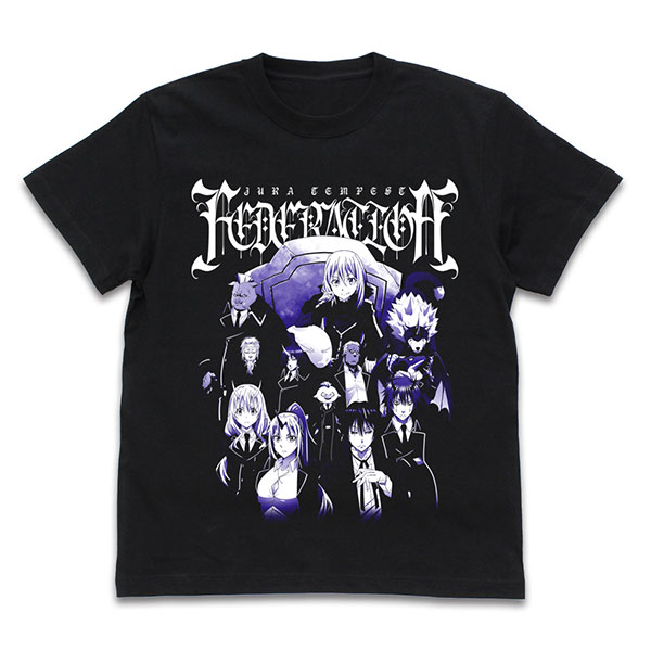 転生したらスライムだった件 魔国連邦 Tシャツ/BLACK-M - AniSmile