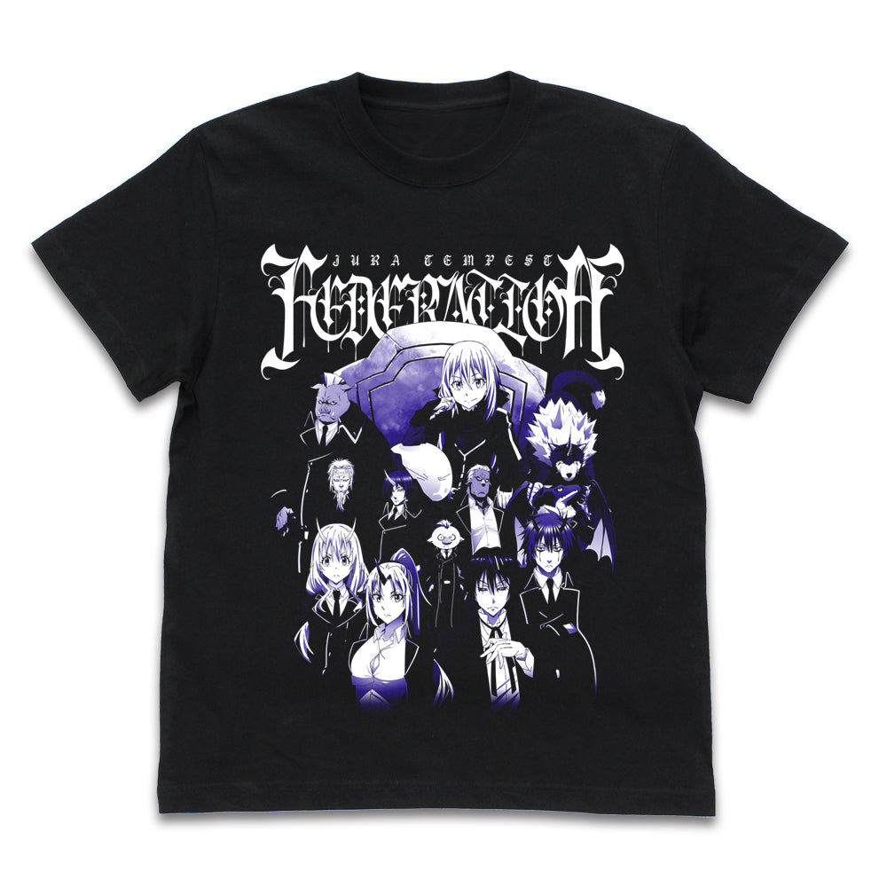 転生したらスライムだった件 魔国連邦 Tシャツ/BLACK-S - AniSmile