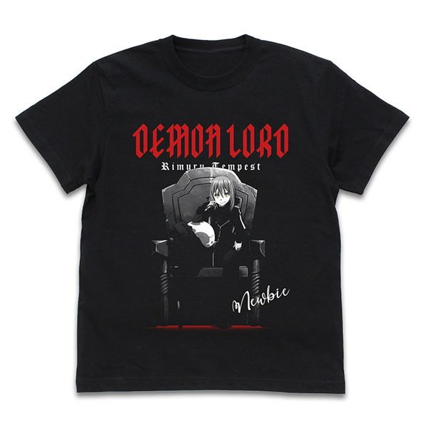 転生したらスライムだった件 魔王・リムル Tシャツ/BLACK-XL - official product image | AniSmile