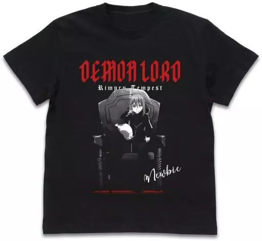 転生したらスライムだった件 魔王・リムル Tシャツ/BLACK-M - official product image | AniSmile